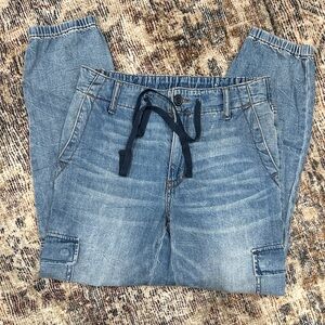 American Eagle Outfitters Blue Denim Joggers